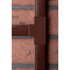 Угол T-образный (25х25) (4 шт) Plast под темное дерево