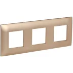 SKANDY Рамка 3-местная SK-F03Sa песочный IEK