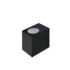 Светильник фасадный ДБУ GU10 без ламп корпус поликарбонат черный квадрат односторонний IP65