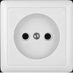 ХИТ Розетка наружная изоляционная пластина белый