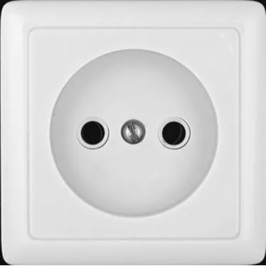 ХИТ Розетка наружная изоляционная пластина белый