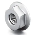 Гайка М20 ГОСТ 4161 со стопорным буртиком, класс прочности 8, гальван. цинк