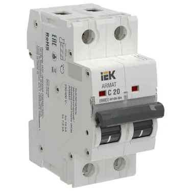 ARMAT Автоматический выключатель без теплового расцепителя M10N-MA 2P C 20А IEK