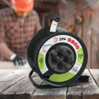 Удлинитель силовой RMx-4es-3x1.5-40m-IP44(KG) на м. катушке c/з 4 гн 40м КГ 3х1.5 RMx-4es-3x1.5-40m-IP44(KG)