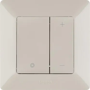 Valena LIFE Светорегулятор кнопочный универсальный 400Вт без нейтрали С лицевой панелью Слоновая кость