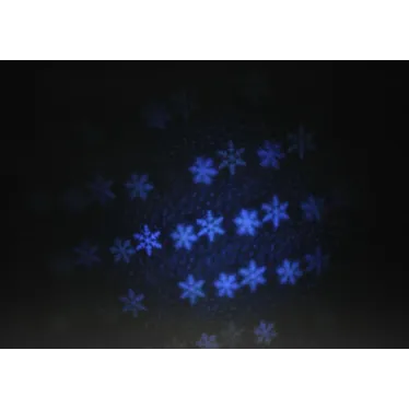 Проектор LED Снежинки мультирежим холодный свет 220V, IP44 ENIOP-04