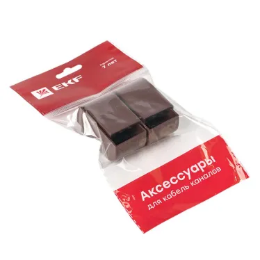 Заглушка (25х25) (4 шт) Plast под темное дерево