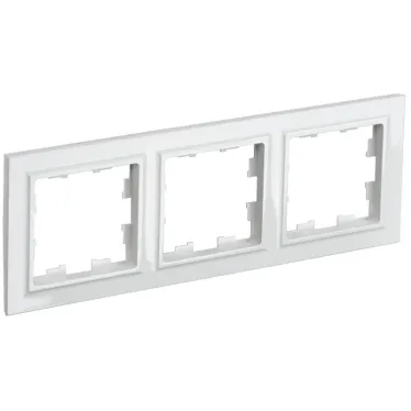 BRITE Рамка 3 поста РУ-3-БрБ белый