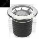 Свет-к "ВАРТОН" архитектурный Plint диаметр 210мм 16Вт 5000К IP67 линзованный 30 градусов RAL7045 серый | V1-G1-71550-10L02-6701650 | VARTON