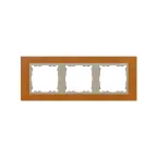 Рамка на 3 поста, S82N, дуб - шампань (дерево)