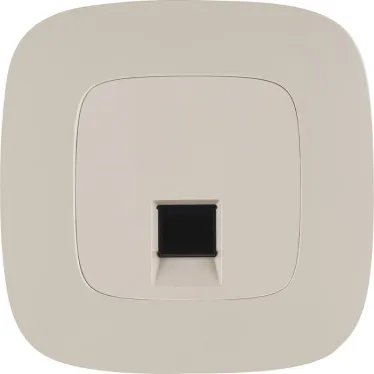 Розетка Valena ALLURE информационная одиночная RJ45 категория 5е UTP лицевая панель слоновая кость