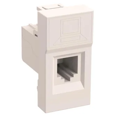 Розетка компьютерная RJ45 UTP категория 5e 1 модуль