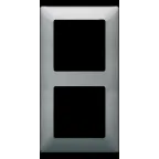 Valena LIFE Рамка 2 поста сталь универсальная