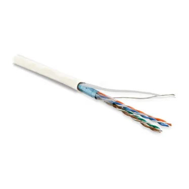 Витая пара F/UTP кат 5e 4 пары AWG26 patch IN LSZH нг(А)-HF белый 100м