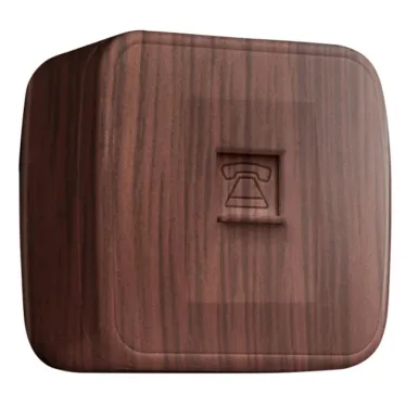 Розетка RJ-45 1-местная ОП Минск 1А 120В темное дерево