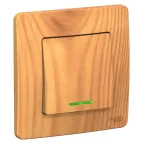 BLANCA скрытой установки одноклавишный выключатель (cх.1) с подсв., 10A, 250B, ясень