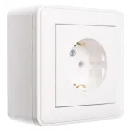 W59 коробка подъемная для наружного монтажа с рамкой 1-местная, белый