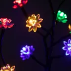 Светильник уличный ERASF22-60 на солнечной батарее садовый Сакура 32 см