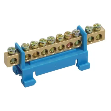 Шина нулевая на DIN-изолятор типа Стойка ШНИ-6х9-10-С-С