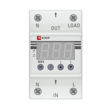 Реле напряжения с дисплеем MRV 25A PROxima