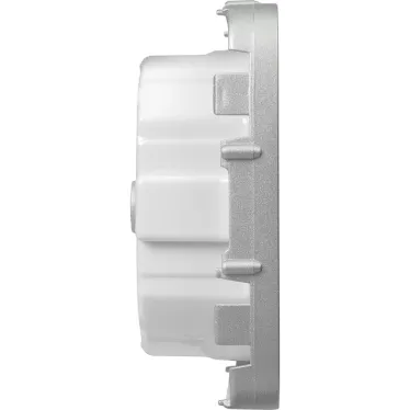 Valena ALLURE Лицевая панель розетки 2К+З Алюминий