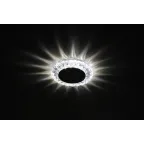 DK LED 16 SL/WH Точечные светильники светодиодный круглый белая подсветка 3+3W прозрачный/белый