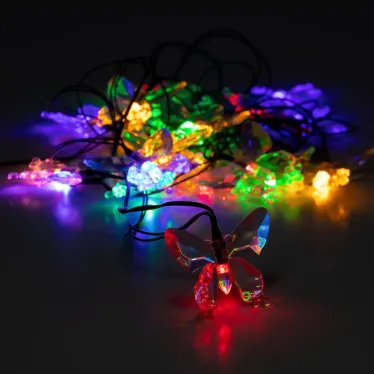 Садовая гирлянда на солнечной батарее Бабочки 20 LED 5,8 метра ERASF22-15 ЭРА