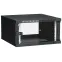 Шкаф LINEA WE 6U 600x600мм дверь стекло черный
