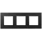 Рамка для розеток и выключателей Elegance 14-5013-05 Classic, на 3 поста, антрацит
