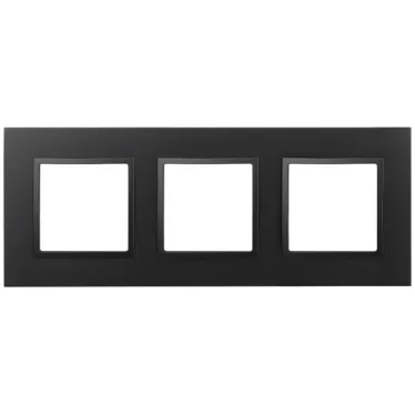 Рамка для розеток и выключателей Elegance 14-5013-05 Classic, на 3 поста, антрацит