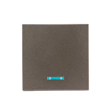 Валенсия лицевая панель выключателя 1-кл. с индикатором 10А графит