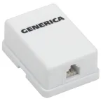 Розетка информационная настенная RJ12 категории 3 UTP 1 порт GENERICA