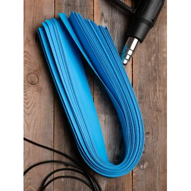 Трубка термоусаживаемая ТУТ нг 40/20 синяя в отрезках по 1м PROxima