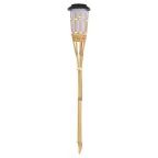 Светильник уличный ERASF22-24 Факел бамбук на солнечных батареях садовый 56 см