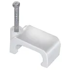 Скоба 12мм плоская пластиковая (100шт)