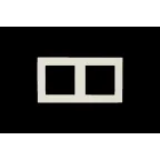 15 Рамка на 2 поста слоновая кость