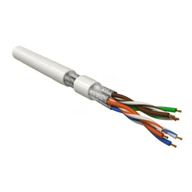 Витая пара U/FTP кат 6 4 пары AWG26 patch IN LSZH нг(А)-HF белый 100м