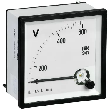 Вольтметр 600В 72х72 AC непосредственное включение Э47