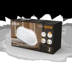 Светильник ЖКХ под лампу 1хE27 AC 220В IP54 овал 160х115х280мм с решеткой max 100Вт НБП Gauss