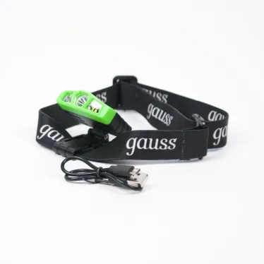 Фонарь светодиодный налобный 5 Вт 180 лм Черный IP40 аккумуляторный Li-ion 500мАч GFL Gauss