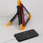 Фонарь автомобильный AA-801 аккумуляторный, светодиодный, аварийный знак [15 Вт, COB+LED, power bank]