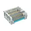 Блок распределительный на DIN-рейку 4 полюса 125А 7х6мм 2х7.5мм 2x9мм