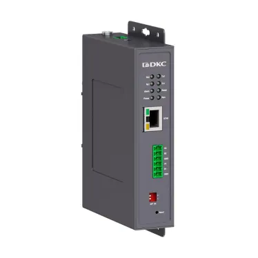 Промышленный преобразователь протоколов и интерфейсов, 1х10/100Base-T(X) портов RJ45, 2хRS-485, 12-48В DC