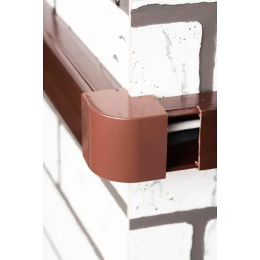 Угол внешний (40х16) (4 шт) Plast под темное дерево