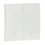 Валенсия лицевая панель выключателя 2-кл. проходного 10А жемчуг