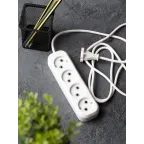 Удлинитель 'Эксперт' 4 гнезда 3 метра 10А/2.2кВт без заземления ПВС 2х0.75 PROxima