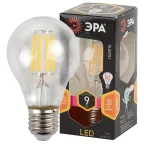 Лампа светодиодная филаментная F-LED A60-9W-827-E27 (филамент, груша, 9Вт, тепл, Е27) (10/100/1500)