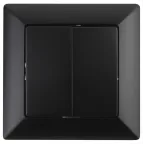 Переключатель Intro Solo 4-107-05 двухклавишный, 10А-250В, IP20, СУ, антрацит