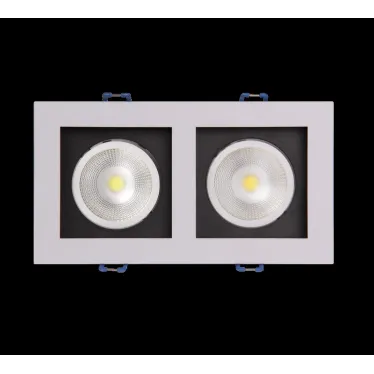 Светильник светодиодный ДВО-212 2x8W 4000K 55 град. белый карданный IP40