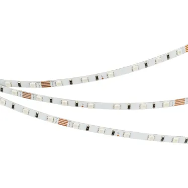 Лента LED RT-G60-5мм 24V RGB (6.6 W/m, IP20, 3838, 5м) (ARL, узкая)